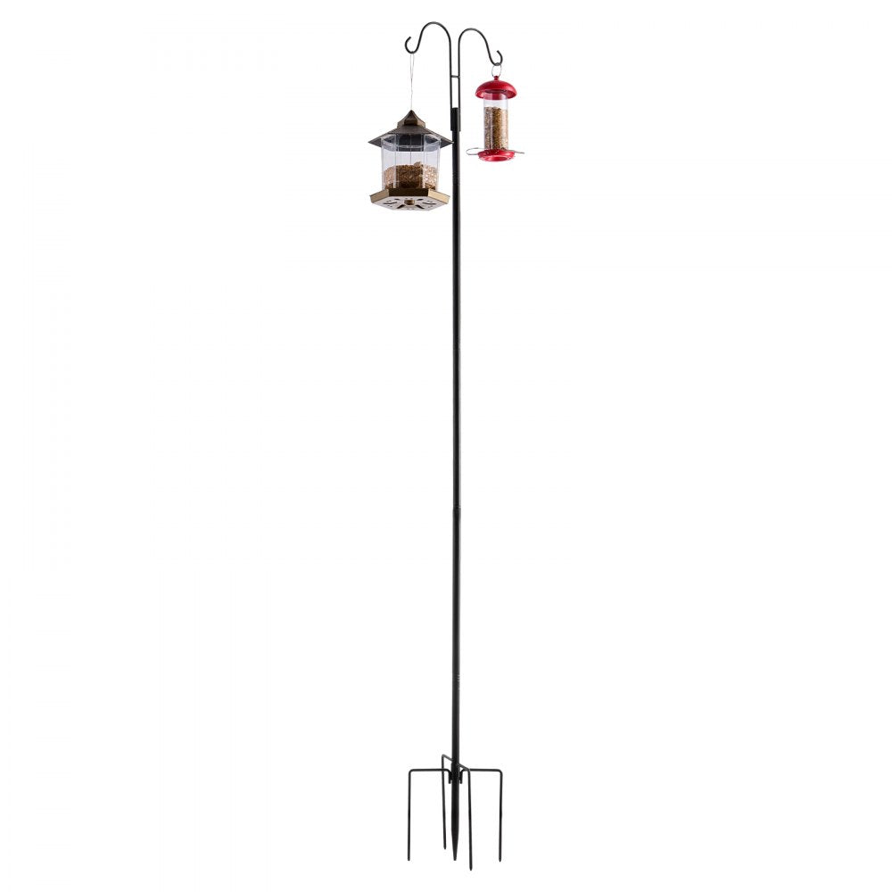 VEVOR Double Shepherds Hook 8 Pack 1950mm Heavy Duty Bird Feeder Pole