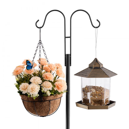 VEVOR Double Shepherds Hook 8 Pack 2345mm Heavy Duty Bird Feeder Pole