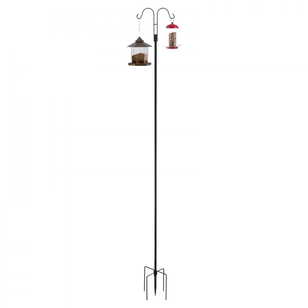 VEVOR Double Shepherds Hook 8 Pack 2345mm Heavy Duty Bird Feeder Pole
