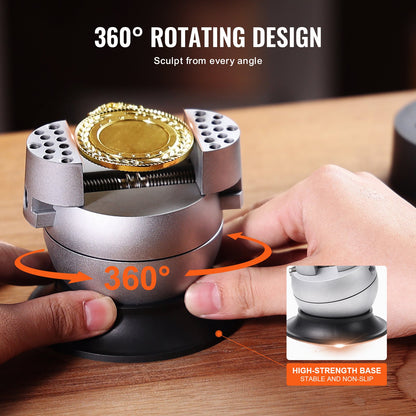 VEVOR Ball Vise, 3" Engraving Setting Tool, 360° Rotation Engraving Block Vise,