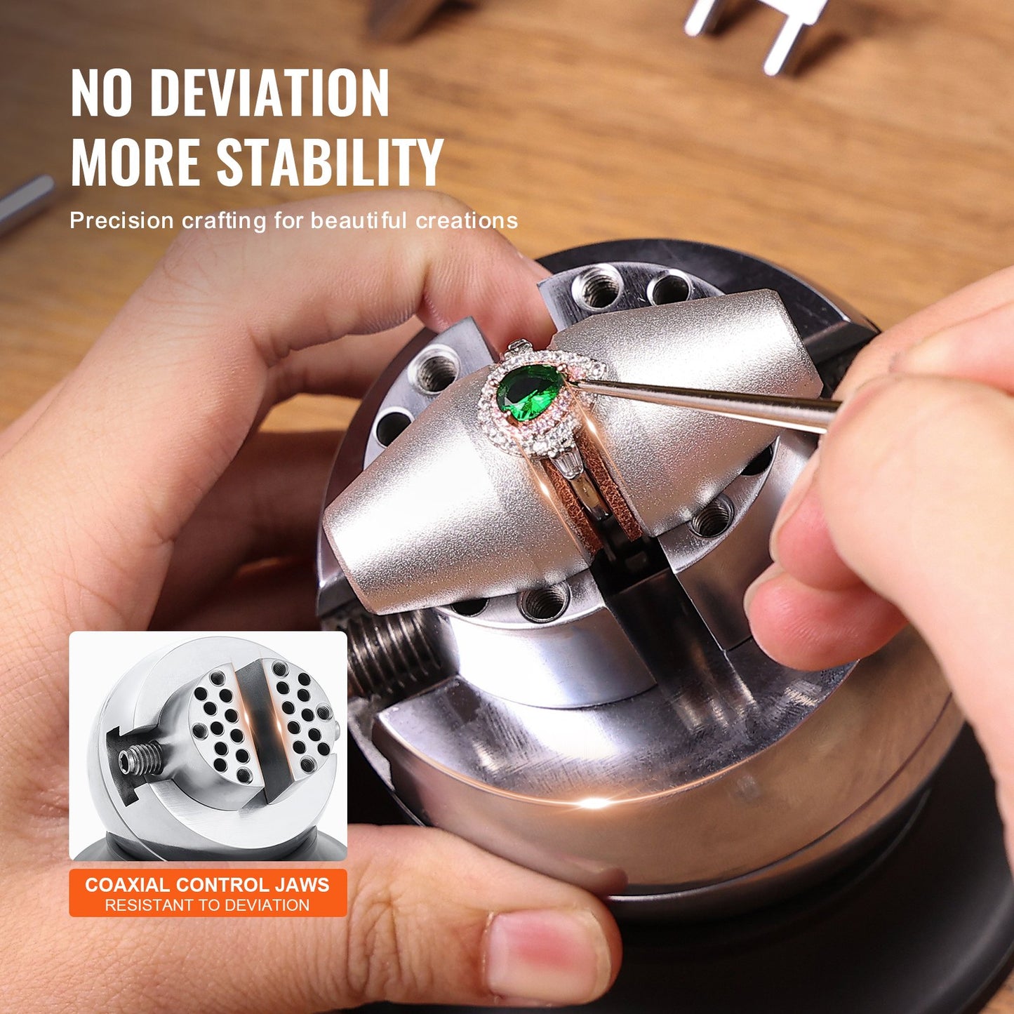 VEVOR Ball Vise 3" Engraving Setting Tool 360°Rotation Professional Ball Vise 30