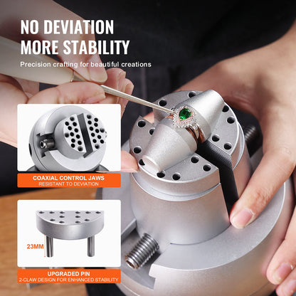 VEVOR Ball Vise, 5" Engraving Setting Tool, 360° Rotation Engraving Block Vise,