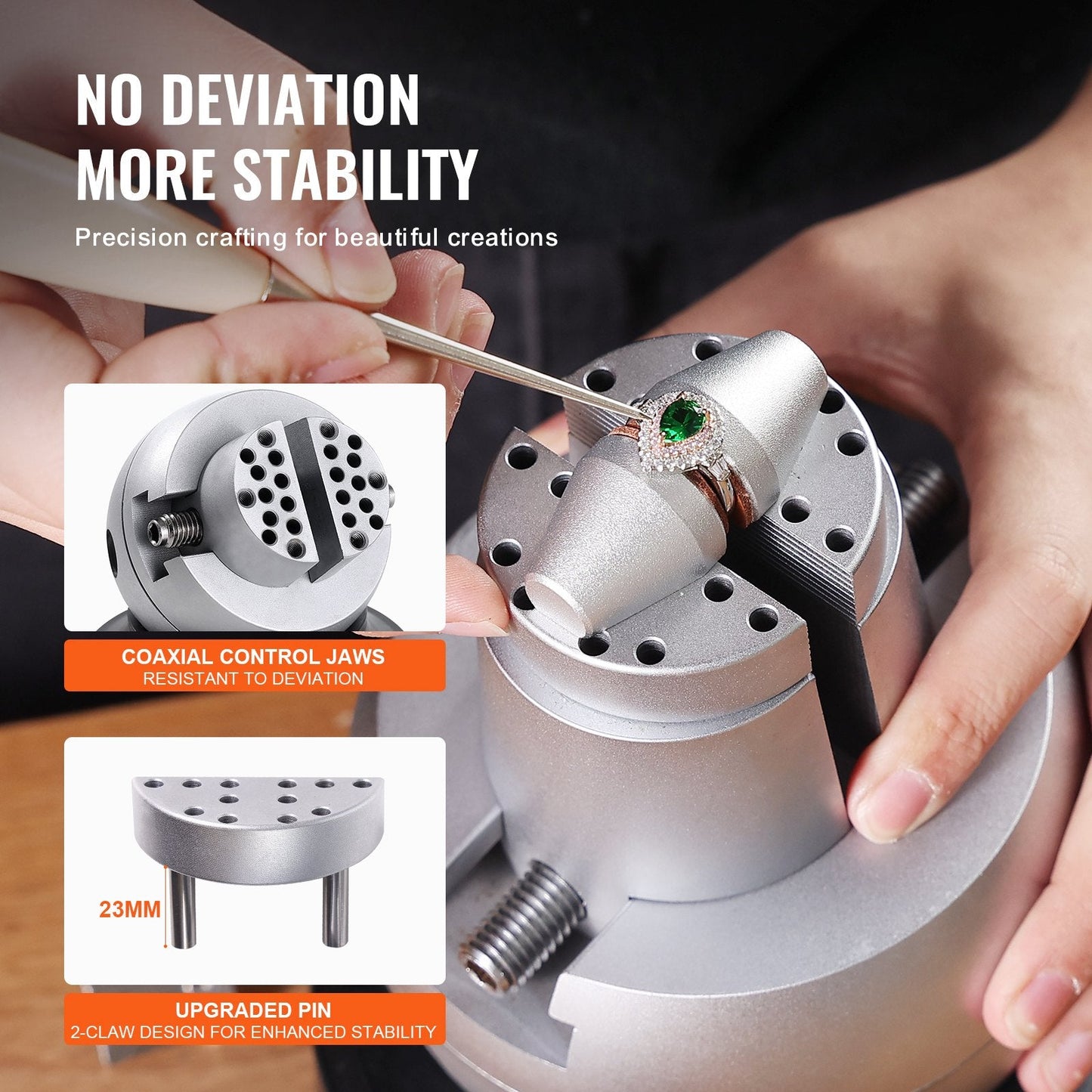 5" Rotating Engraving Vise with 69 Accessories for Jewelry & Gemstone Work
