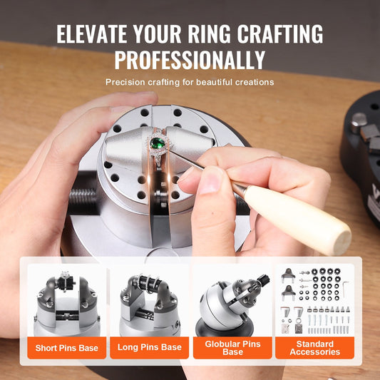 5" Rotating Engraving Vise with 69 Accessories for Jewelry & Gemstone Work
