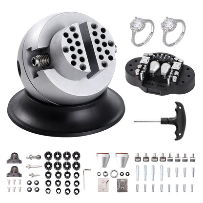 3" Rotating Jewelry Engraving Vise with 70 Attachments, 2.2 kg, 97 mm Base