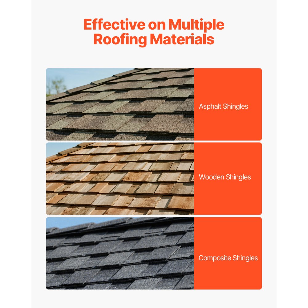 Shingle Shovel 1 Pack, D-Grip Handle Shingle Roof Ripper, High Hardness 45# Steel & Lightweight Easy Tearing Off Roofing