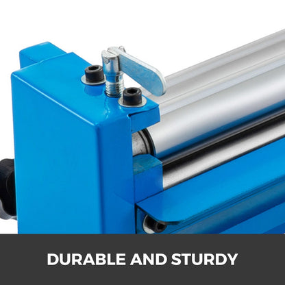Manual Metal Sheet Roller Bender, 0.32m Width, Adjustable Rolling Radius