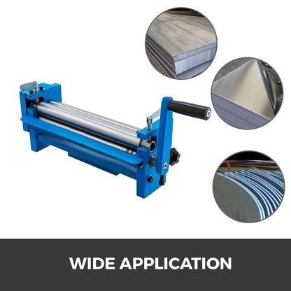 Manual Metal Sheet Roller Bender, 0.32m Width, Adjustable Rolling Radius