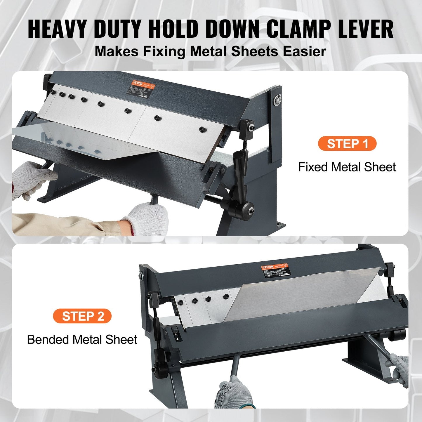 Portable Metal Bender, 0-135° Adjustable for Sheet Metal, 0.61m Capacity