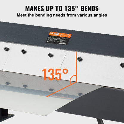 Portable Metal Bender, 0-135° Adjustable for Sheet Metal, 0.61m Capacity
