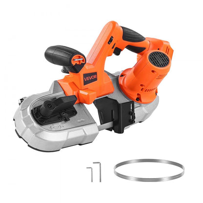 VEVOR Portable Cordless Band Saw 2.56 in Deep Cut Variable Speed (Bare Tool)