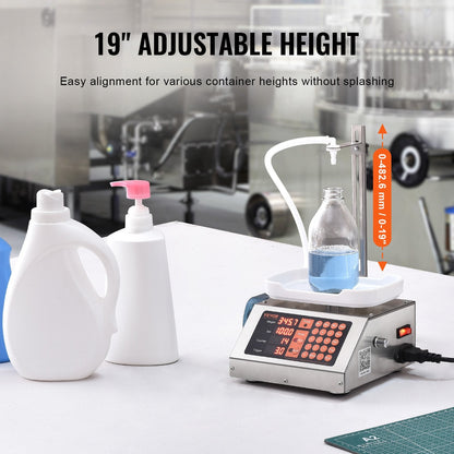 Automatic Liquid Bottle Filler with 5-300 g Capacity and Digital Control