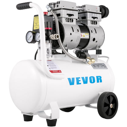VEVOR Air Compressor 6.6 Gallon, Portable Air Compressor 1 HP, Oil Free Air Compressor