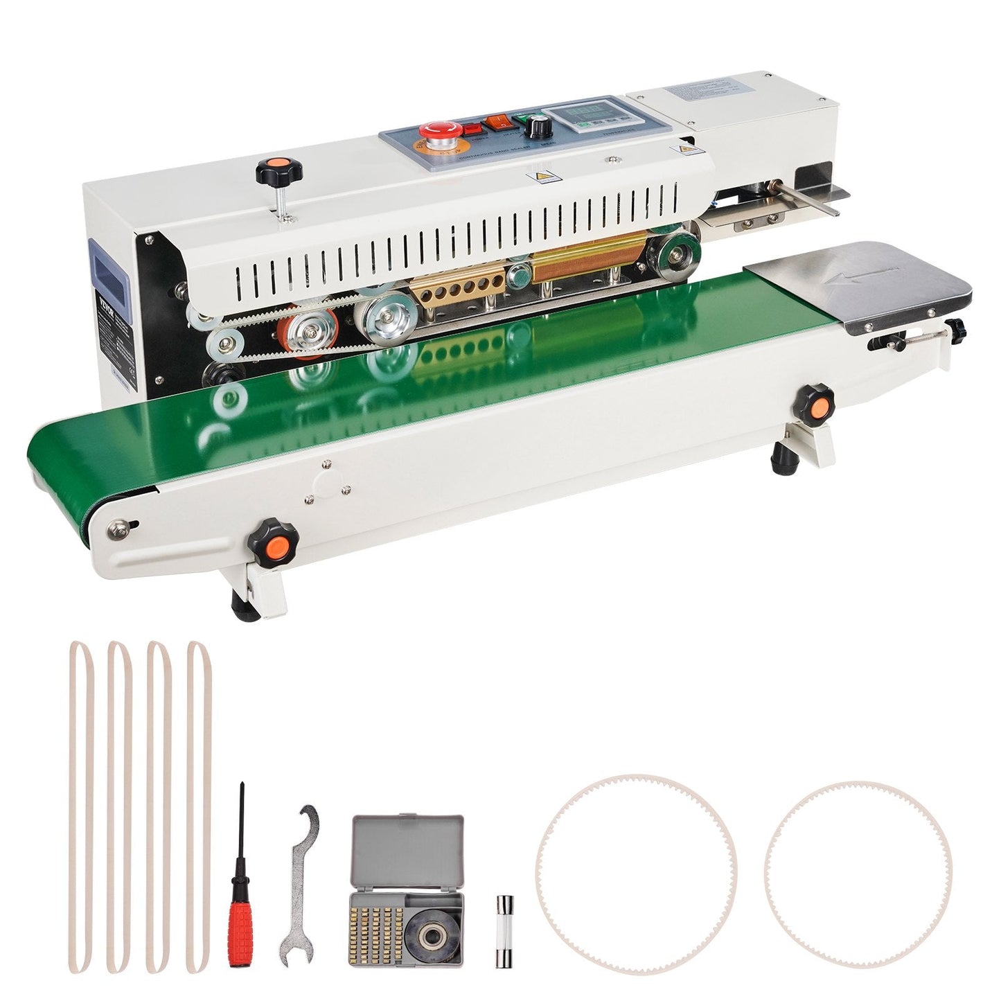 Continuous Horizontal Band Sealer with Inflation, 5 kg Load, 16 m/min Speed