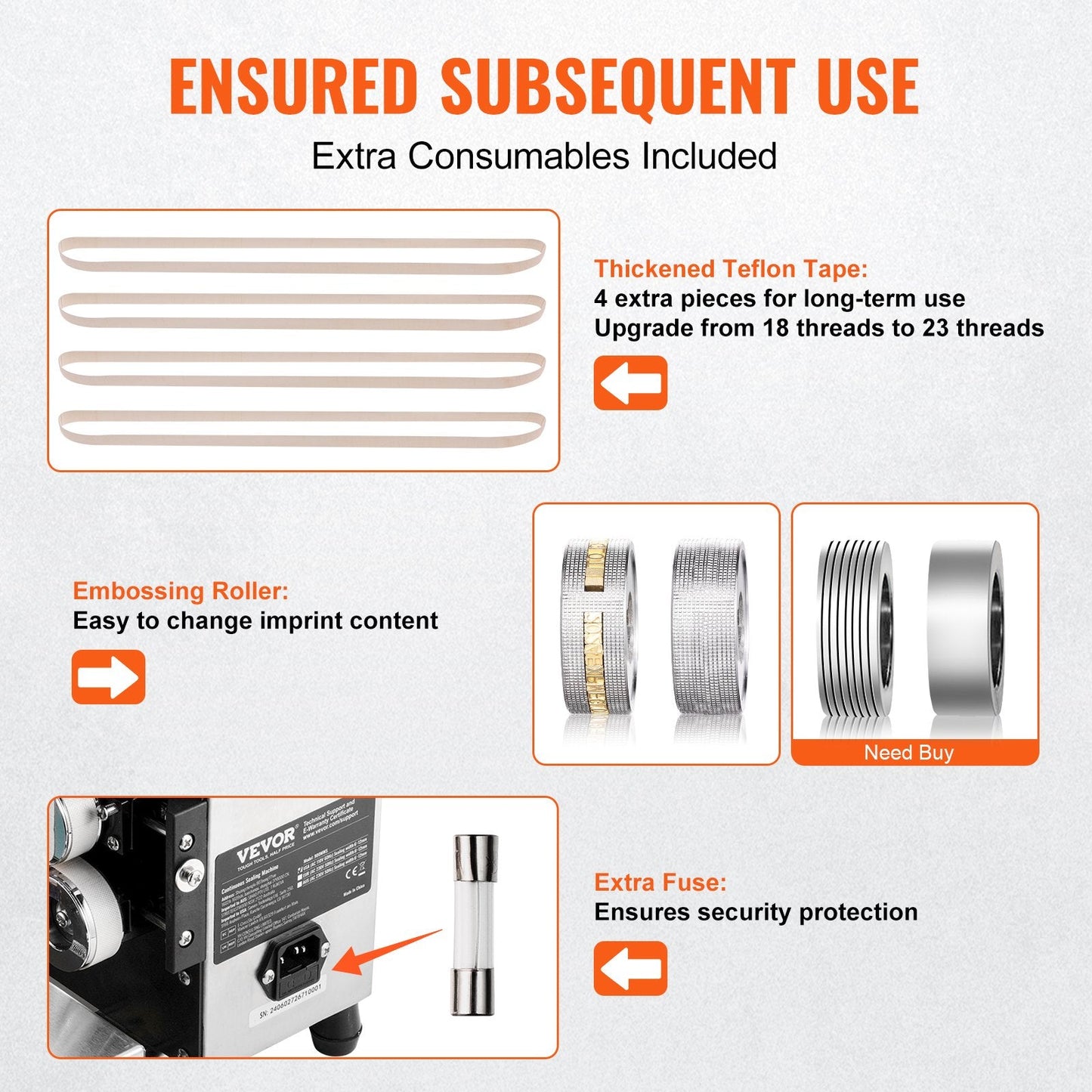 High-Efficiency Horizontal Band Sealer, Carbon Steel, 16m/min Sealing Speed