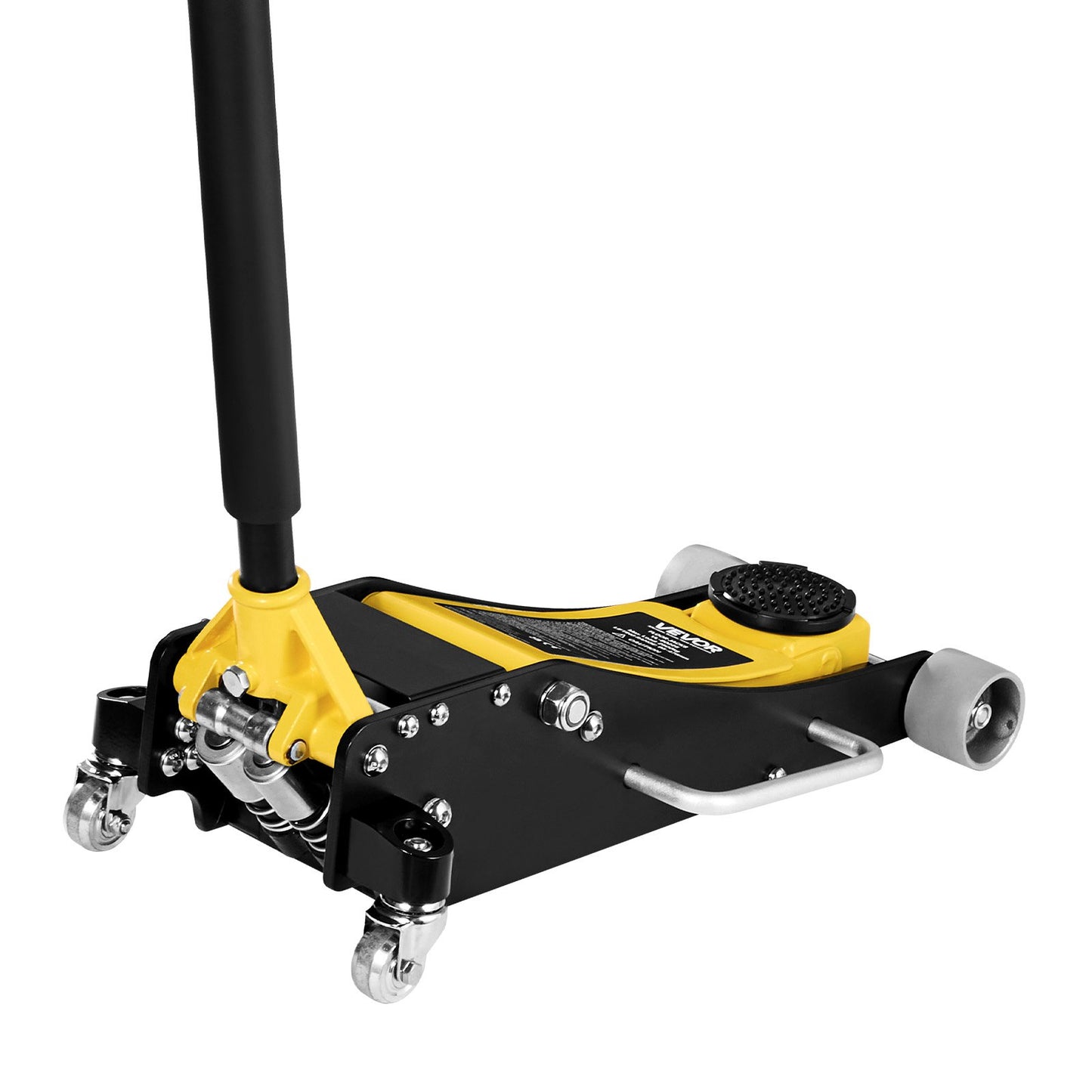 Low Profile Floor Jack, 2.5 Ton Capacity, Aluminum & Steel Racing Floor Jack with Dual Pistons Quick Lift Pump, Hydraulic Trolley Car Lift for Sedans & Compact SUVs, Lifting Range 95-475 mm