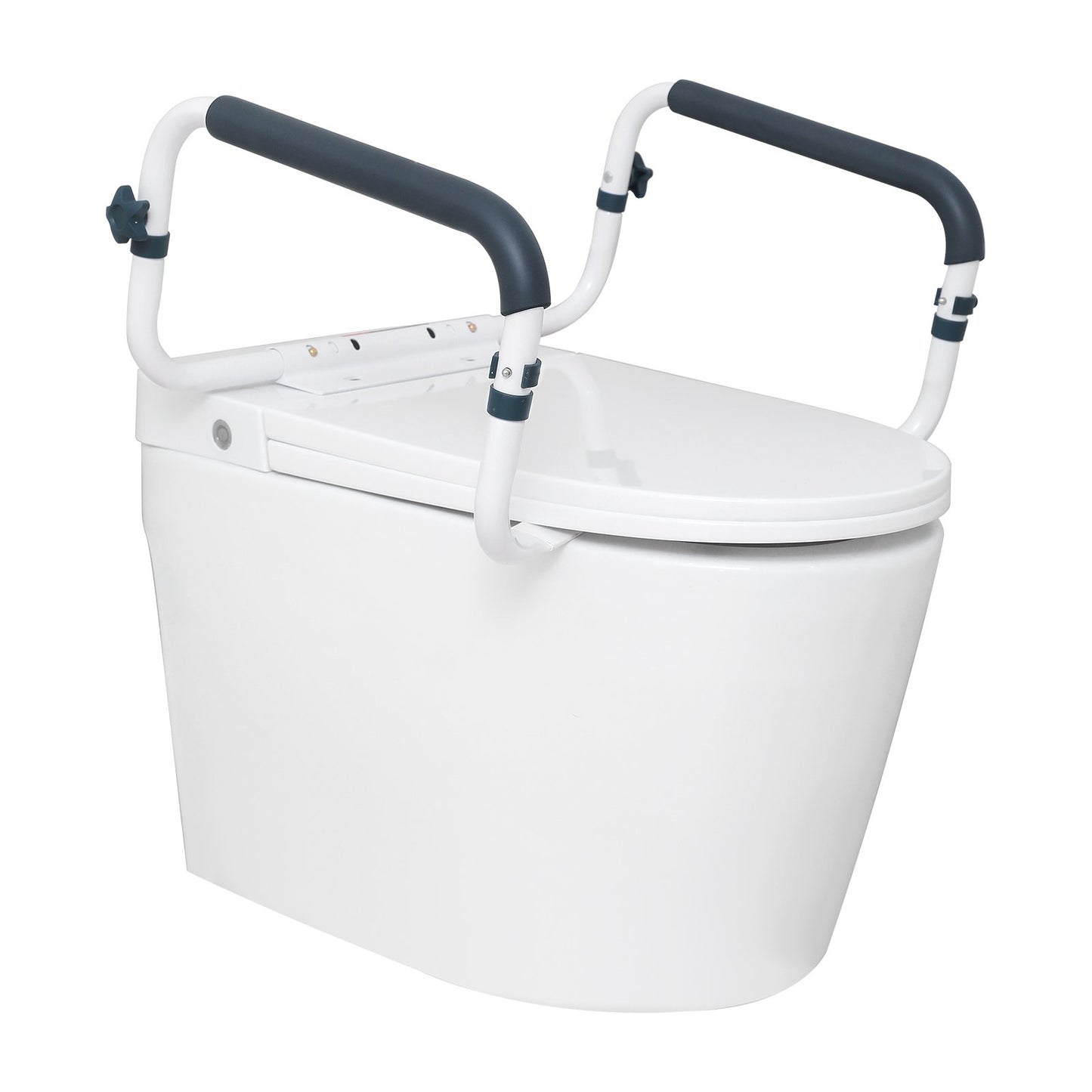 VEVOR Toilet Safety Rail, 136 kg Capacity Toilet Seat Frame, Adjustable Width Fit