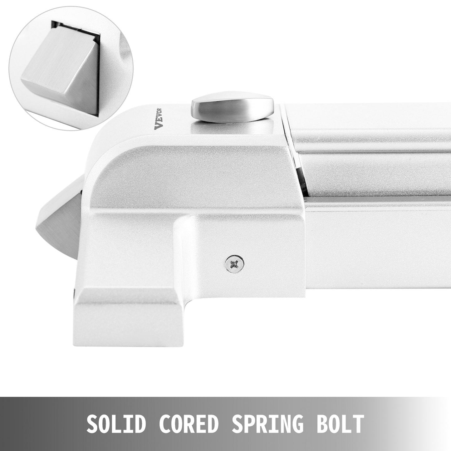 Commercial Panic Exit Device with Exterior Lever, Fire-Proof, 71-90cm Door Width