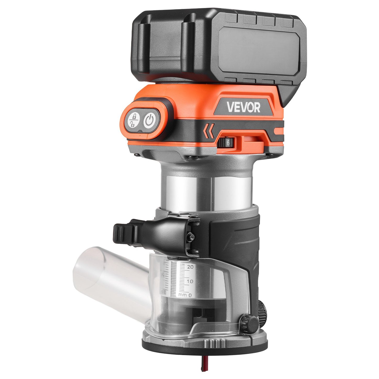 Cordless Wood Router, Brushless Motor, Compact Variable Speed Palm Router with Fixed Base, Dust Hood, Edge Trimmer Tool for Woodworking, Compatible with Makita Batteries (Battery Not Included)