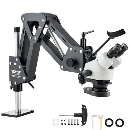 Multi-Directional Microscope with Spring Bracket, 7X-45X Magnification