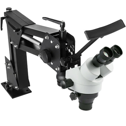 Multi-Directional Jewelry Microscope with Spring Bracket, 7X-45X Zoom, 68 cm