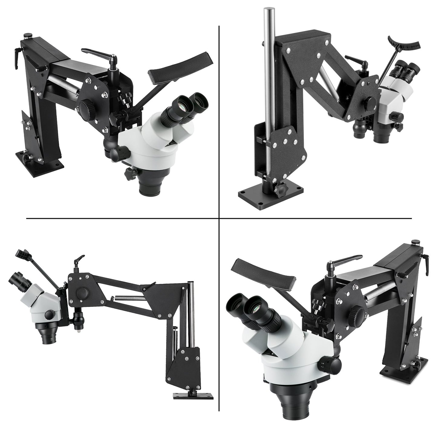 VEVOR Micro Inlaid Mirror Multi-Directional Microscope with Spring Bracket 7X-45X