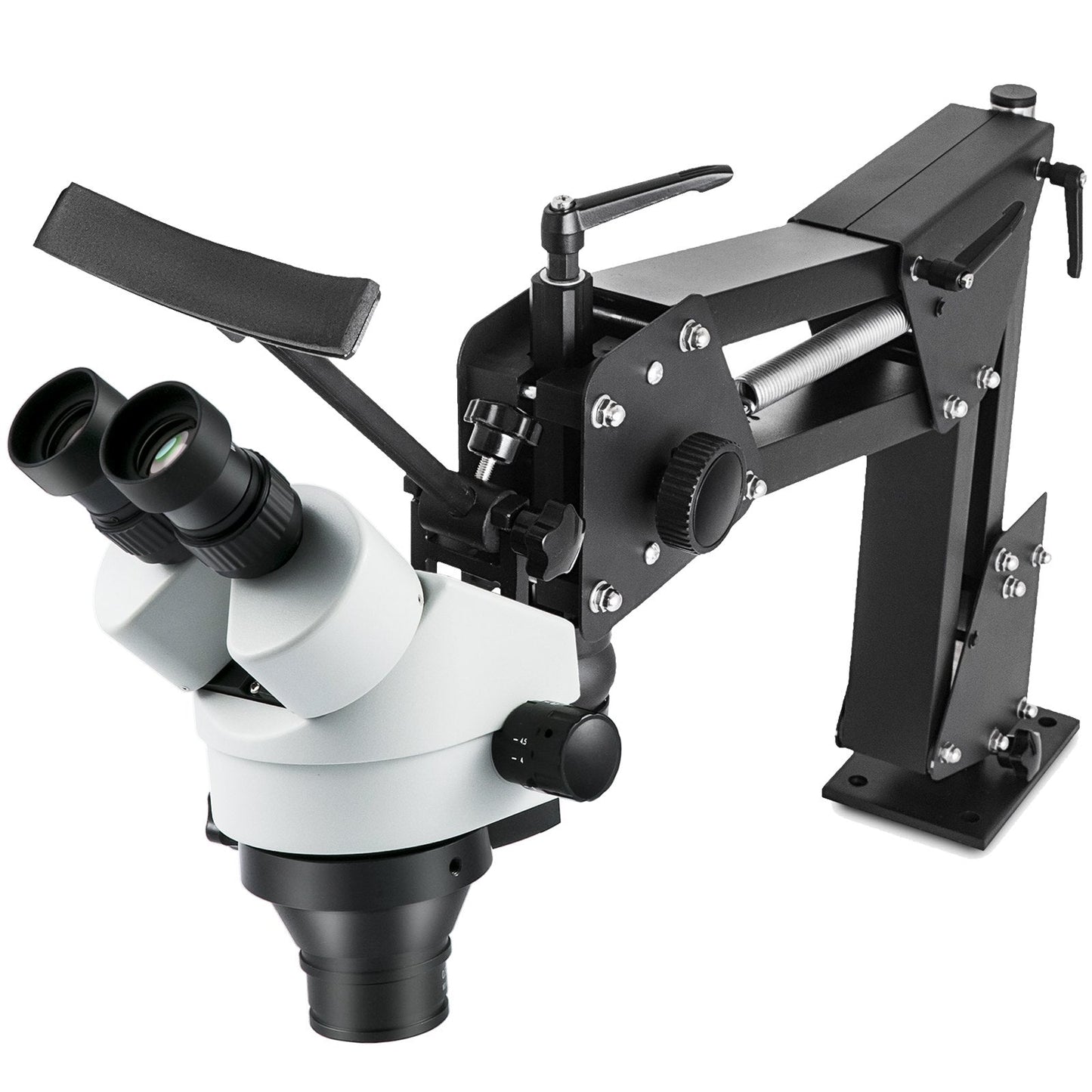 Multi-Directional Jewelry Microscope with Spring Bracket, 7X-45X Zoom, 68 cm