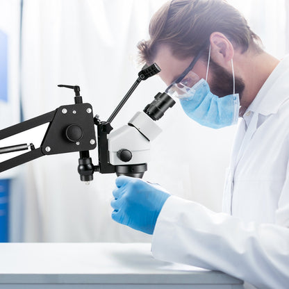 Multi-Directional Jewelry Microscope with Spring Bracket, 7X-45X Zoom, 68 cm