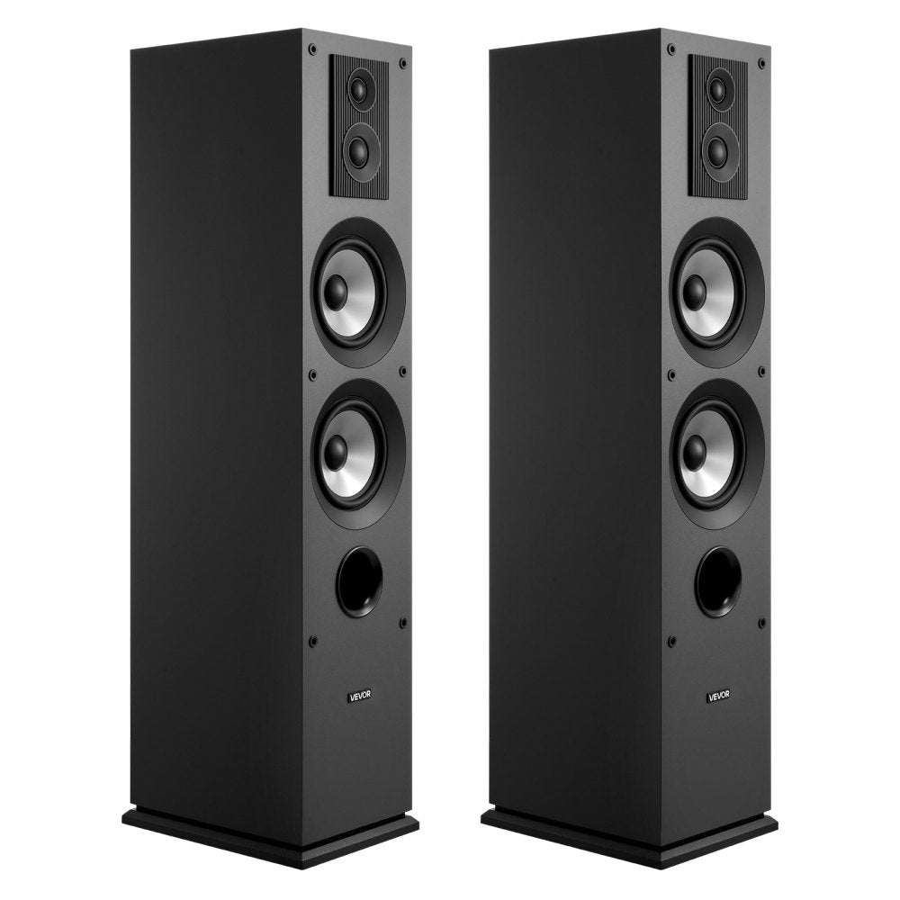 Floorstanding Speakers 3-Way Floor-Standing Tower Speakers 145W Peak Pair