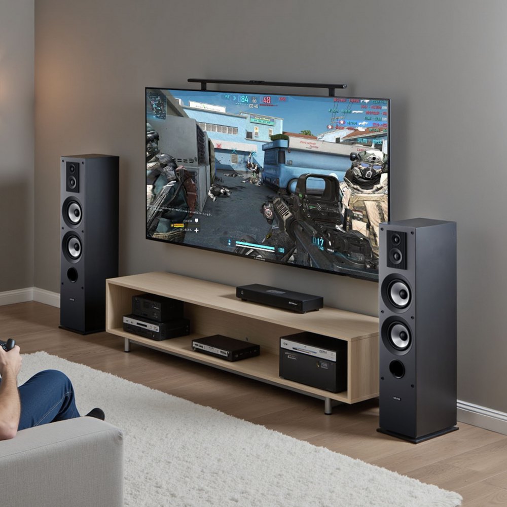 Floorstanding Speakers 2-Way Floor-Standing Tower Speakers 400W Peak Pair