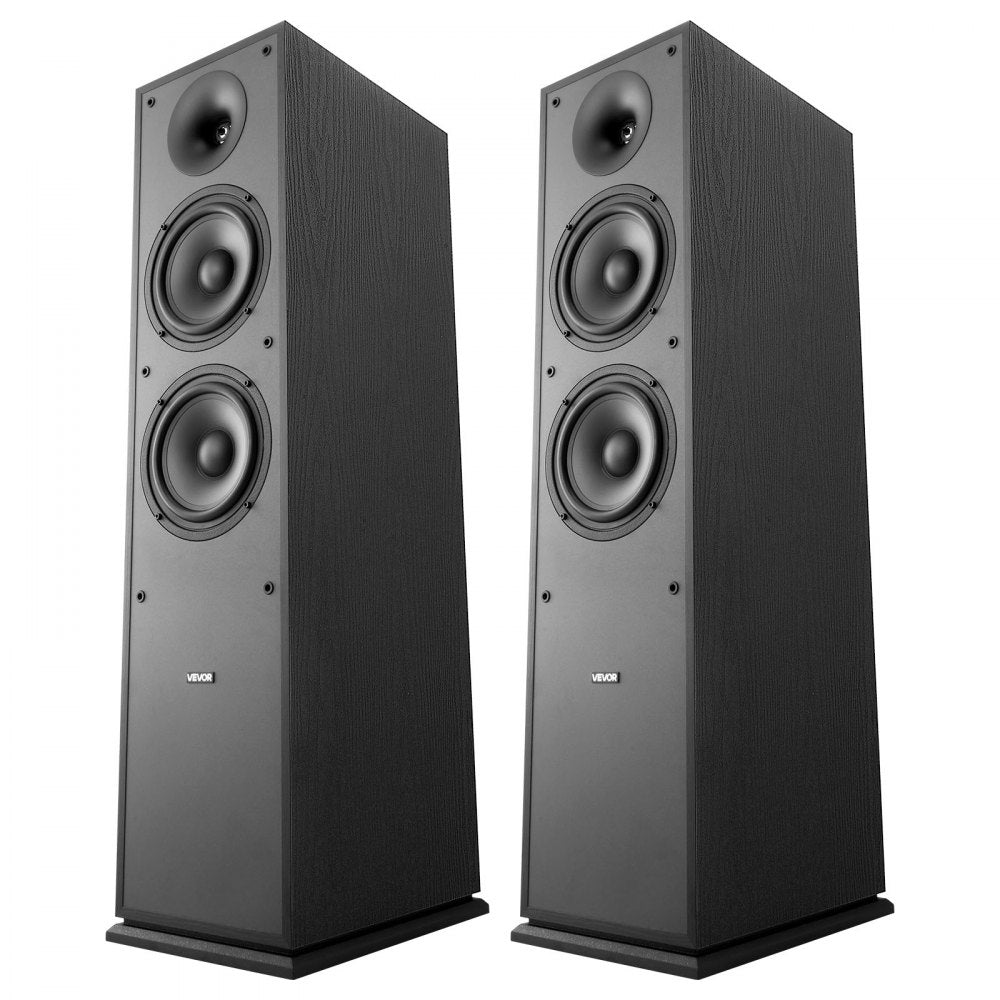 Floorstanding Speakers 2-Way Floor-Standing Tower Speakers 400W Peak Pair