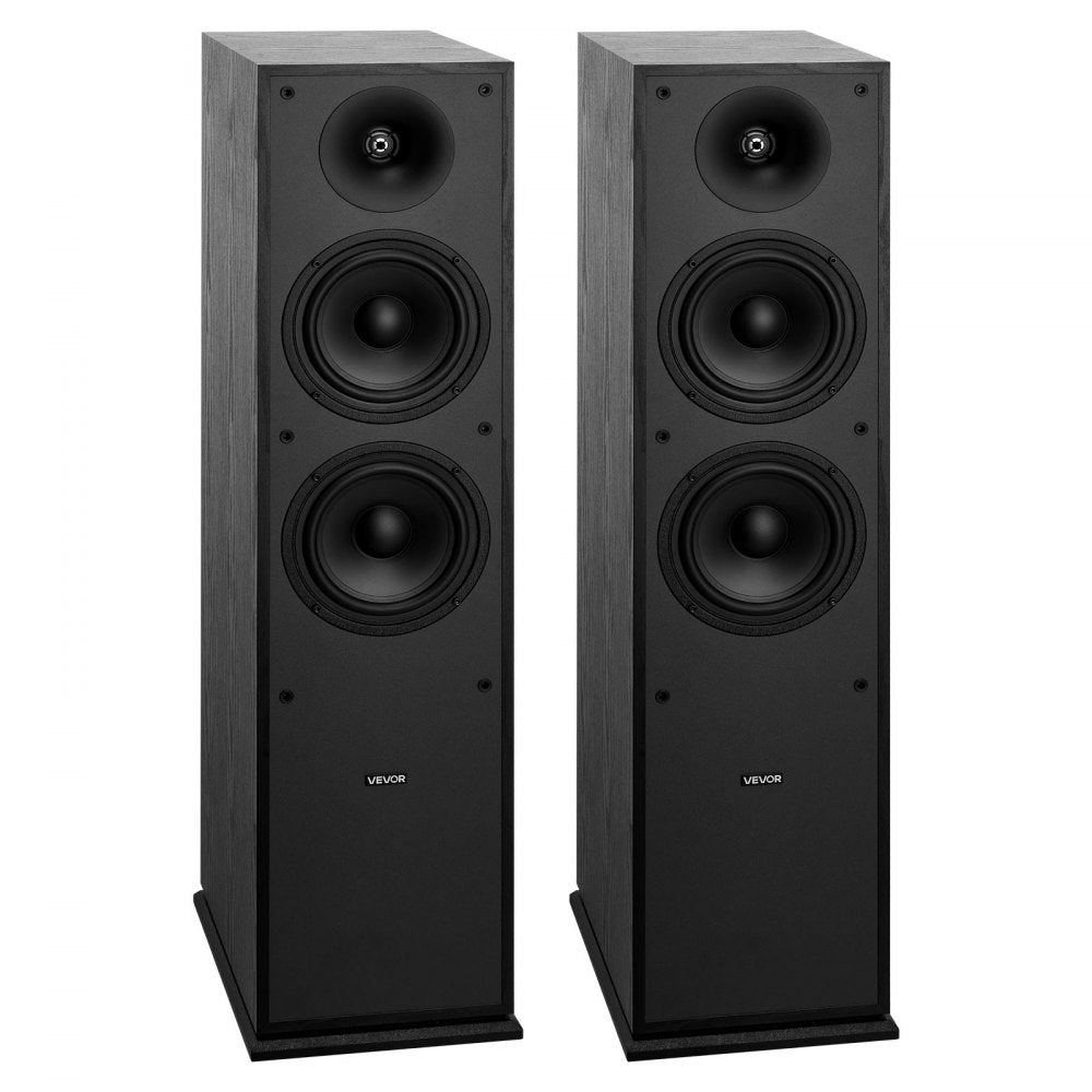 Floorstanding Speakers 2-Way Floor-Standing Tower Speakers 400W Peak Pair