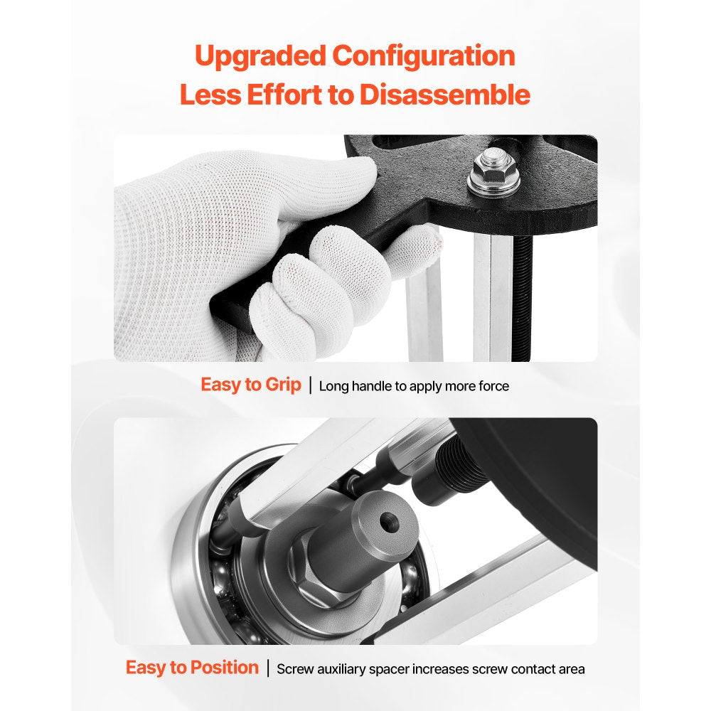 21 in 1 Bearing Disassembly Puller Inner Hole Removal Tool 3-Jaw Puller