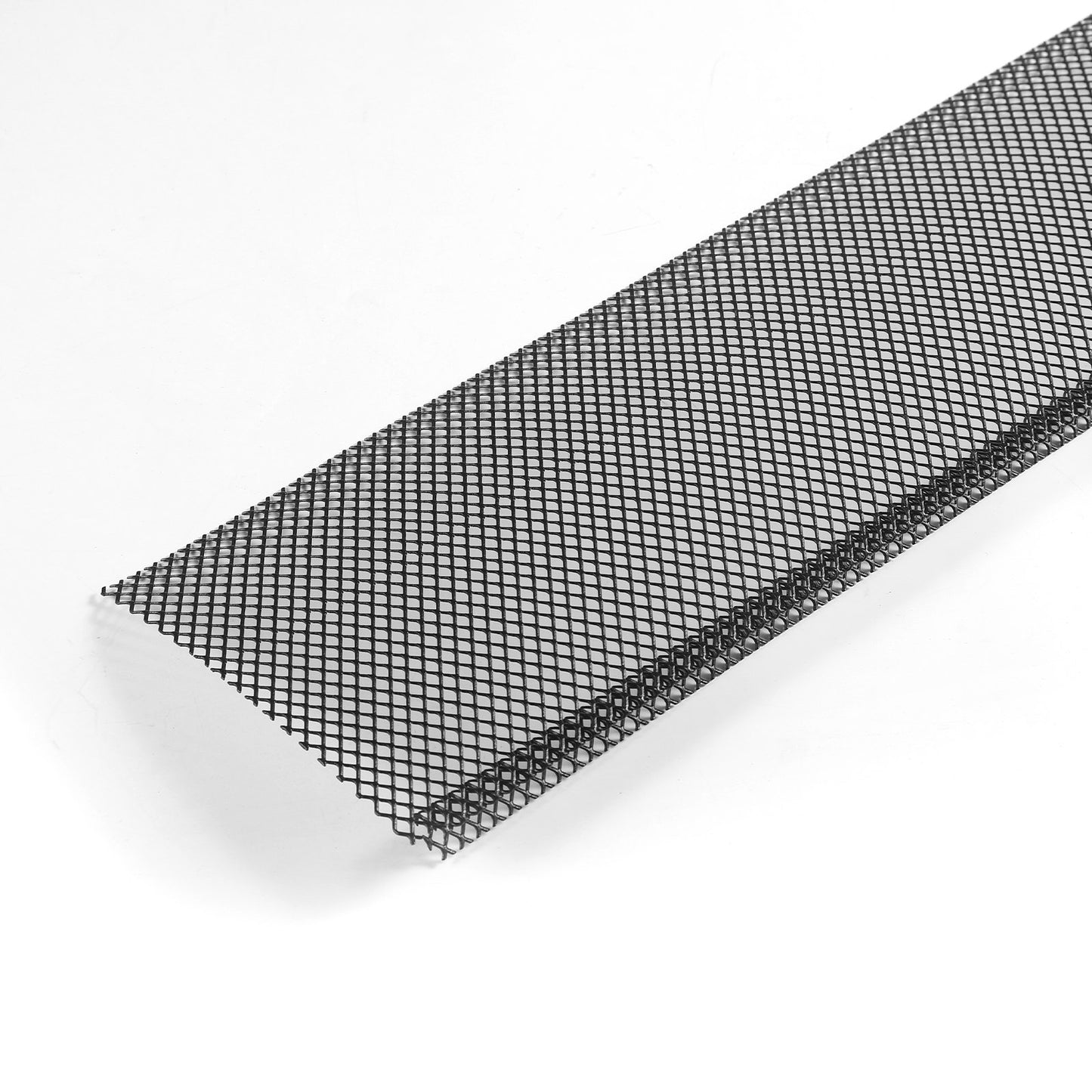 Gutter Guard, 152.4 mm Powder-Coated Steel Gutter Screen, Heavy-Duty 36.58 m Length, 1.02 mm Thick, Leaf Guard for Debris and Leaves, Easy DIY, Fits 152.4 mm Standard Systems, 40 Pack, Black