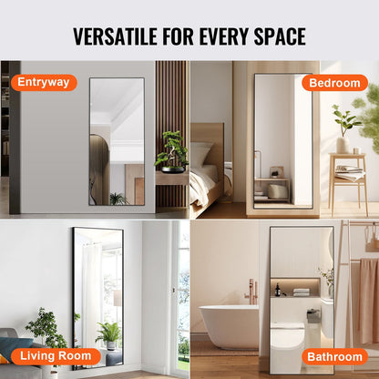 Extra Large Full Body Mirror, 1.8x0.785m, for Standing, Hanging, or Leaning