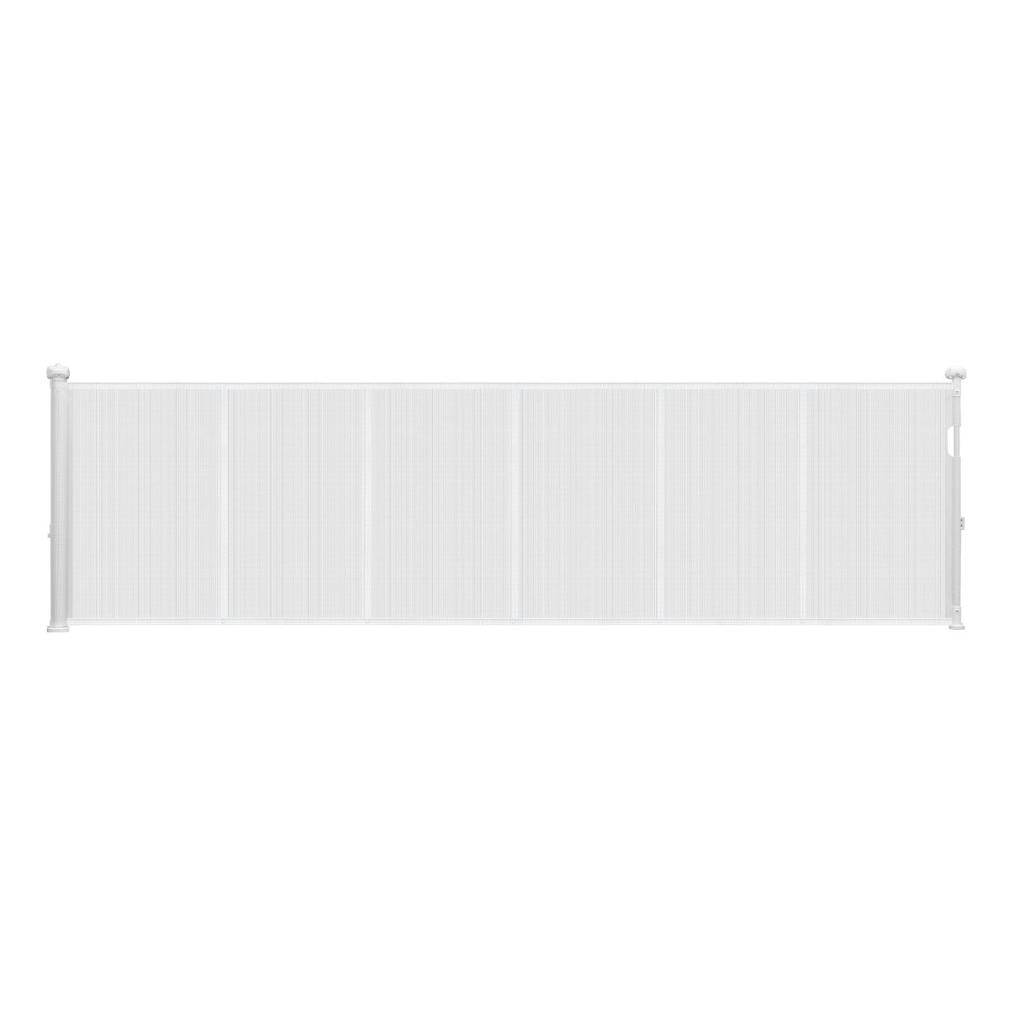 Retractable Baby Gate, 870 mm Tall, Extends up to 2800 mm Wide, Retractable Gate for Kids or Pets, Mesh Material, Easy to Install for Indoor Stairs, Doorways, Hallways, Playrooms, White