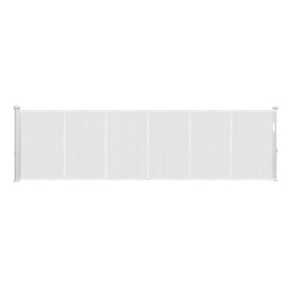 Retractable Baby Gate, 870 mm Tall, Extends up to 2800 mm Wide, Retractable Gate for Kids or Pets, Mesh Material, Easy to Install for Indoor Stairs, Doorways, Hallways, Playrooms, White