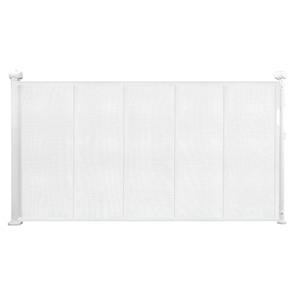 VEVOR Retractable Baby Gate 870 mm Tall Extend to 1400 mm Wide Kids Pets White