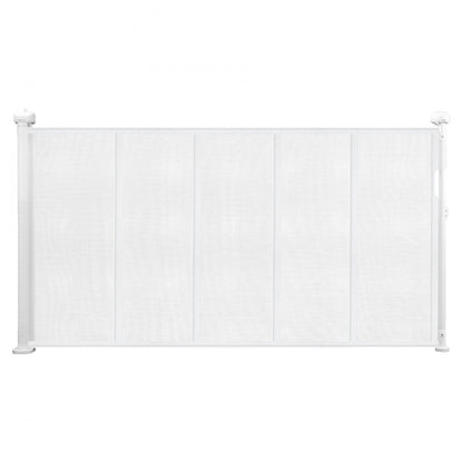 VEVOR Retractable Baby Gate 870 mm Tall Extend to 1400 mm Wide Kids Pets White