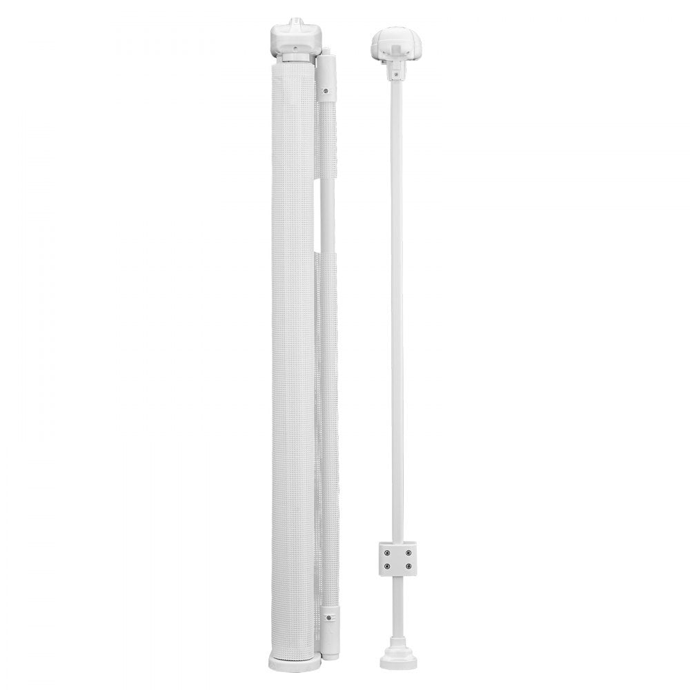 VEVOR Retractable Baby Gate 870 mm Tall Extend to 1400 mm Wide Kids Pets White