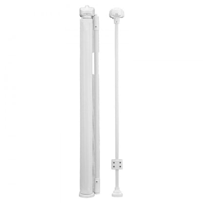 VEVOR Retractable Baby Gate 870 mm Tall Extend to 1400 mm Wide Kids Pets White