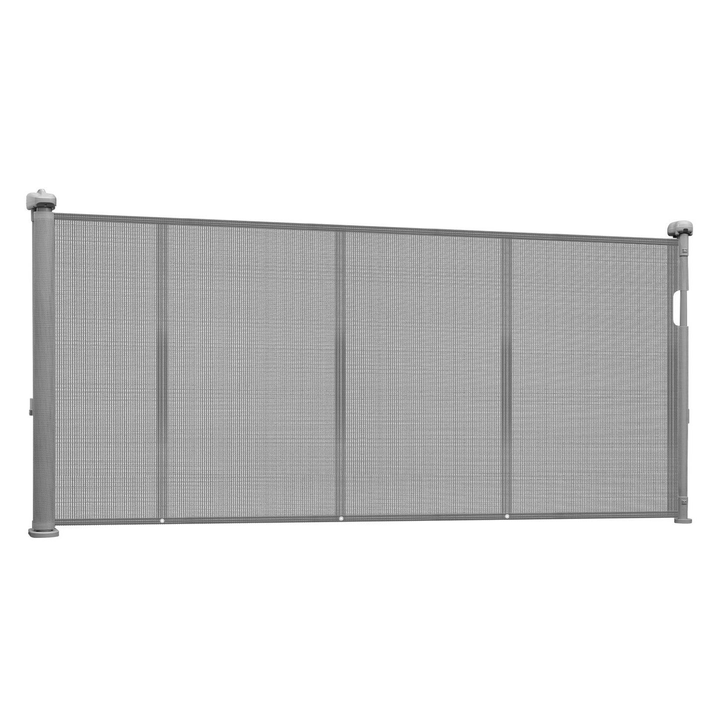 Retractable Baby Gate, 870 mm Tall, Extends up to 2800 mm Wide, Retractable Gate for Kids or Pets, Mesh Material, Easy to Install for Indoor Stairs, Doorways, Hallways, Playrooms, Gray