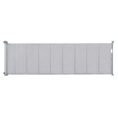 Retractable Mesh Safety Gate, 0.87m Tall, Extends to 2.95m Wide for Kids & Pets
