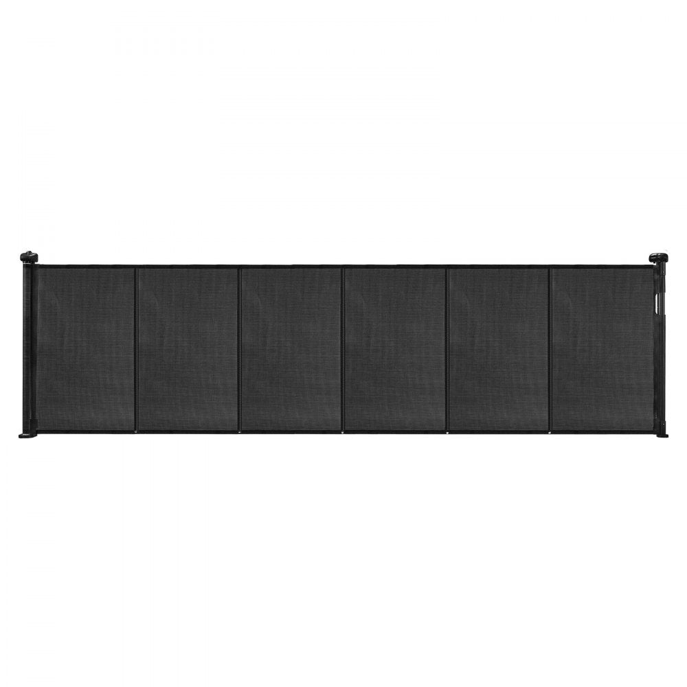 VEVOR Retractable Baby Gate 870 mm Tall Extend to 2800 mm Wide Kids Pets Black