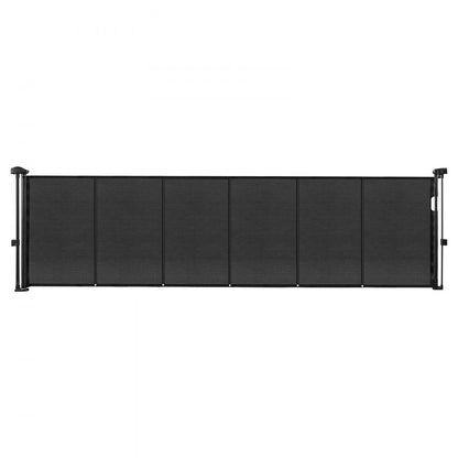VEVOR Retractable Baby Gate 870 mm Tall Extend to 2800 mm Wide Kids Pets Black