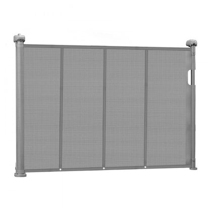 VEVOR Retractable Baby Gate 870 mm Tall Extend to 1400 mm Wide Kids Pets Gray