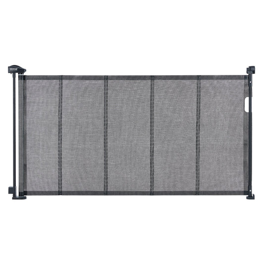 VEVOR Retractable Baby Gate, 34.2" Tall Mesh Baby Gate, Extends up to 60" Wide Retractable