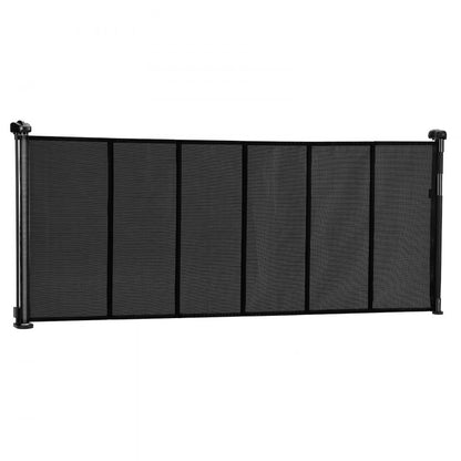 Retractable Baby Gate 870 mm Tall Extend to 1800 mm Wide Kids Pets Black