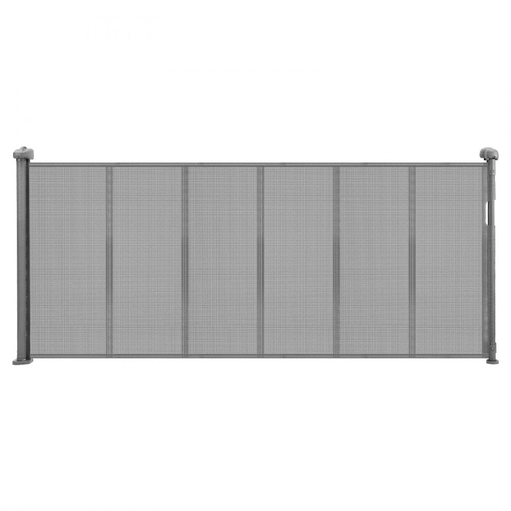 VEVOR Retractable Baby Gate 870 mm Tall Extend to 1800 mm Wide Kids Pets Gray