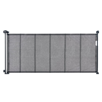 Retractable Mesh Baby Gate, 0.87m Tall, Extends to 1.95m for Kids and Pets